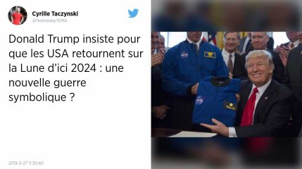 Les États-Unis veulent renvoyer des hommes sur la Lune d’ici 2024