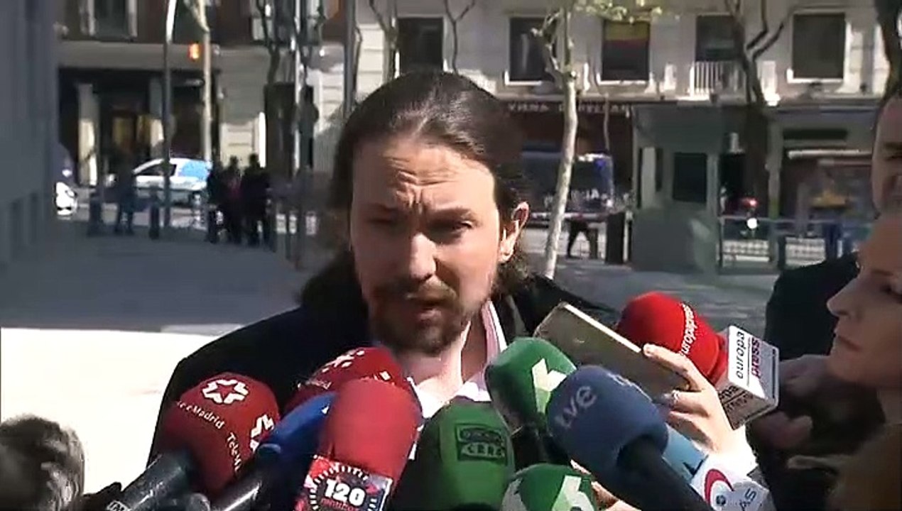 Pablo Iglesias declara en la Audiencia Nacional como perjudicado en el caso Villarejo