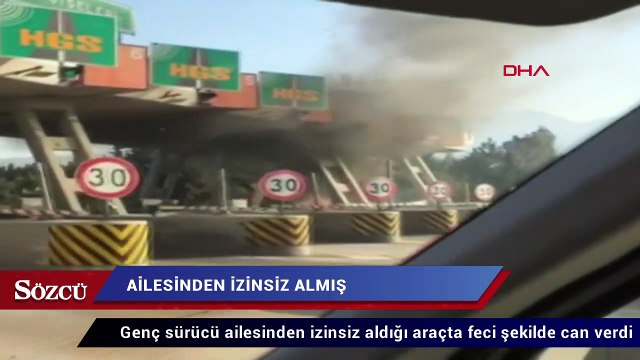 Genç sürücü ailesinden izinsiz aldığı araçta feci şekilde can verdi