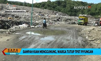 Terganggu Akibat Sampah Kian Menggunung, Warga Tutup TPST Piyungan