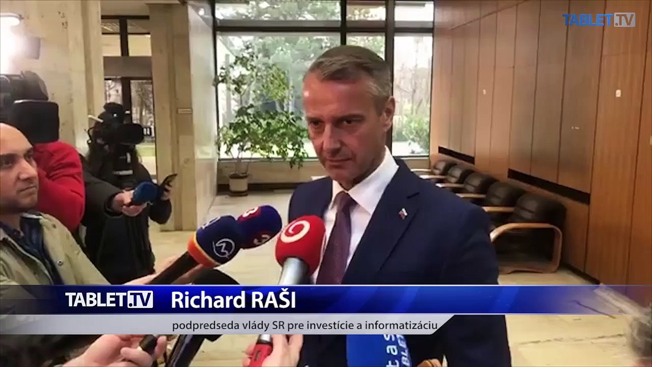 ZÁZNAM: Brífing podpredsedu vlády SR pre investície a informatizáciu Richarda Rašiho
