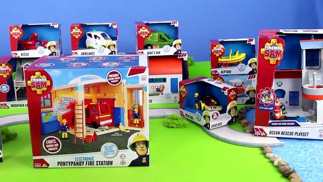 Pompier Sam Unboxing: de Nouvelles Voitures, des camions de pompiers Jupiter & Truck Station pour les Enfants | Gertie S. Bresa