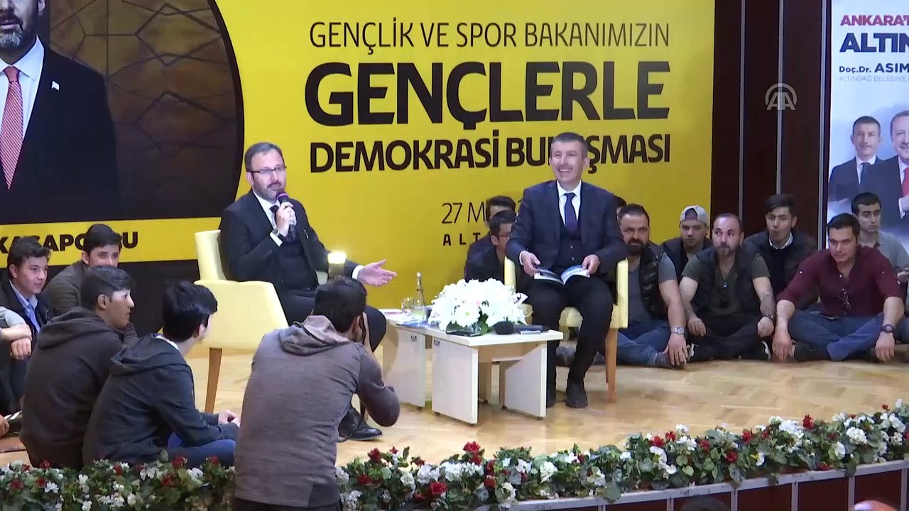 Kasapoğlu: 'Sizler inşallah yarının Türkiye’sini yönetecek gençlerimizsiniz' - ANKARA