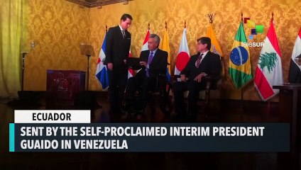 Ecuador Welcomes Self-proclaimed Ambassador And Represses Protesters