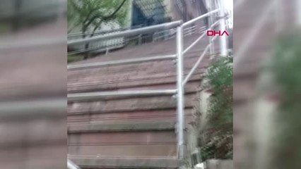 Kağıthane'de İlginç Kaza: Merdivenleri Yol Sanınca...