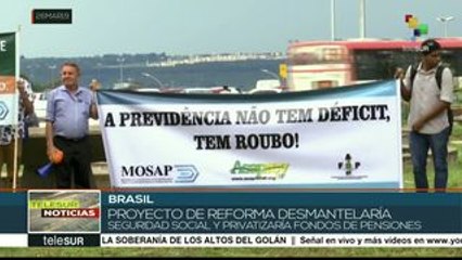 Download Video: Brasil: sindicatos anuncian huelga para frenar sistema de pensiones