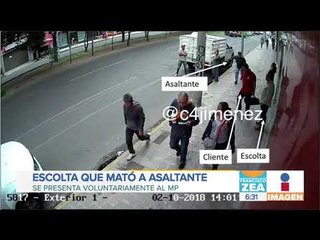 Escolta que mató asaltante declara por qué lo hizo | Noticias con Francisco Zea