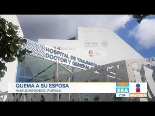 Hombre quema viva a su esposa para exigirle que le haga de comer | Noticias con Zea