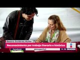 Dan reconocimiento por trabajo literario e histórico a Beatriz Gutiérrez Müller | Yuriria Sierra