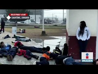 Niños en Chihuahua hicieron un simulacro de una balacera | Noticias con Ciro