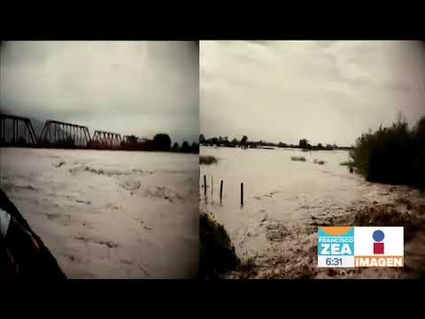 Ríos se desbordan en Nayarit tras paso de huracán Willa | Noticias con Zea