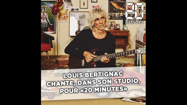 Louis Bertignac chante, dans son studio, pour «20 Minutes»
