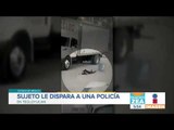 Sujeto le dispara a una policía en Teoloyucan | Noticias con Zea