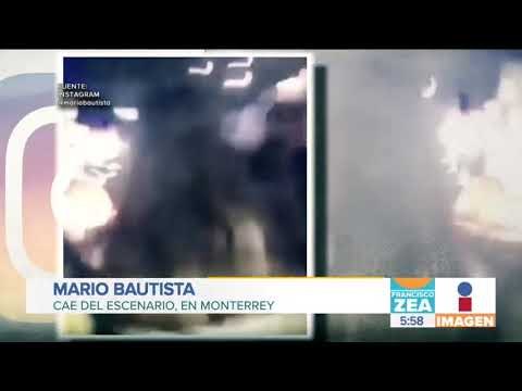 Mario Bautista cae del escenario en pleno concierto | Noticias con Francisco Zea