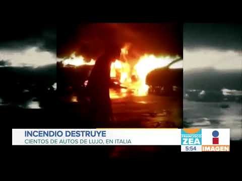 Cientos de automóviles de lujo quedan destruidos | Noticias con Francisco Zea