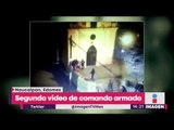 Segundo video de comando armado en Naucalpan | Noticias con Yuriria Sierra