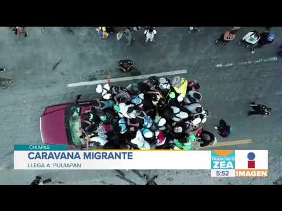 Caravana migrante llega a Pijijiapan, Chiapas | Noticias con Francisco Zea