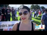 Marchan en San Diego para apoyar a migrantes que quieren entrar a EUA | Noticias con Zea