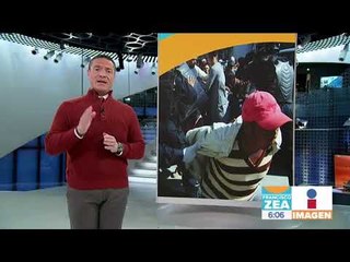 Migrantes intentan cruzar a EUA, los detienen con gas lacrimógeno | Noticias con Zea