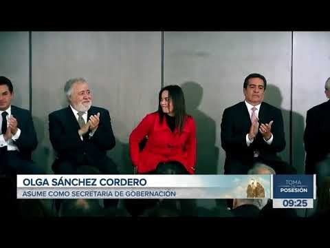 Olga Sánchez Cordero asume la Secretaría de Gobernación