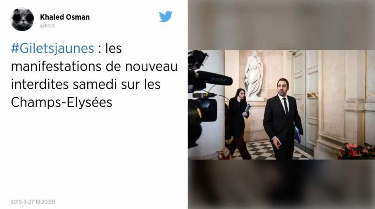 Gilets jaunes. Les manifestations de nouveau interdites samedi prochain sur les Champs-Élysées