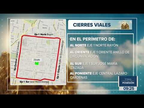 Cierres viales y las rutas alternas por la toma de protesta de AMLO