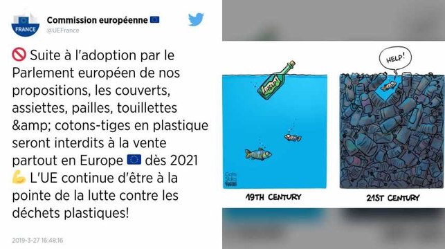 Cotons-tiges, pailles, couverts... Le plastique à usage unique interdit dans l'Union européenne en 2021