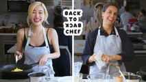Tiffany Young Tries to Keep Up with a Professional Chef