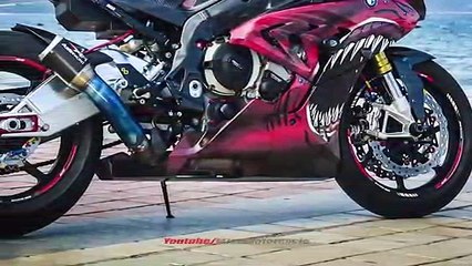 Modify BMW S1000RR 2019 Shark Fire Version - Custom Design wrapstyle | Mich Motorcycle