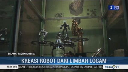 Menyulap Limbah Logam Menjadi Kerajinan Robot
