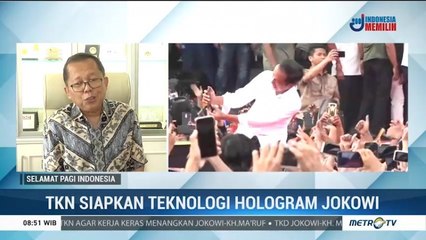 Jokowi-Ma'ruf Gunakan Teknologi Hologram untuk Kampanye