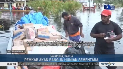 Pemerintah akan Bangun Huntara untuk Korban Banjir Jayapura