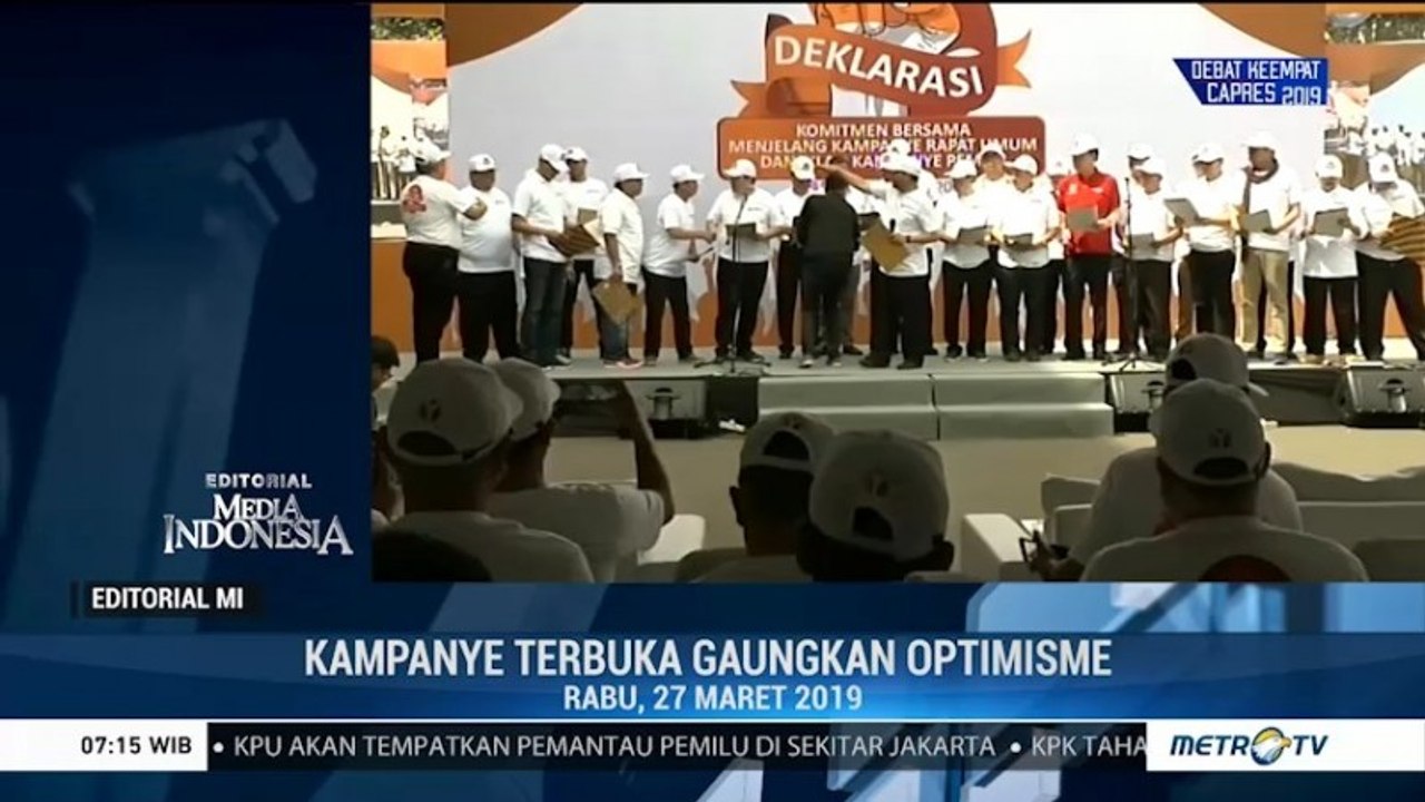 Kampanye Terbuka Gaungkan Optimisme