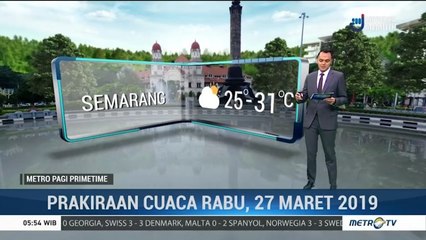 Prakiraan Cuaca: Rabu, 27 Maret 2019