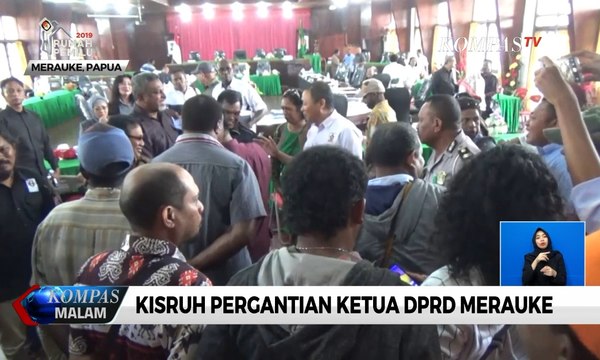 Kisruh Pergantian Ketua DPRD Merauke, Massa Pendukung Nyaris Baku Hantam
