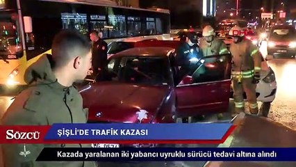 Şişli'de trafik kazası