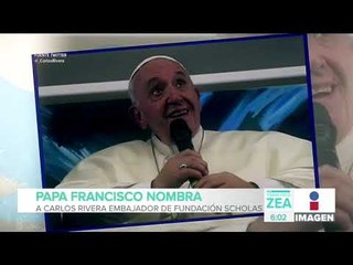 Papa Francisco nombra a Carlos Rivera embajador de fundación Scholas | Noticias con Paco Zea