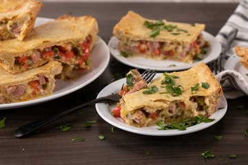 Spring Ham-and-Cheese Slab Pie