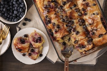 Blueberry and Mascarpone-Stuffed French Toast Casserole