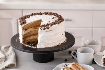 Tiramisu Ice Cream Cake with Mascarpone Ice Cream