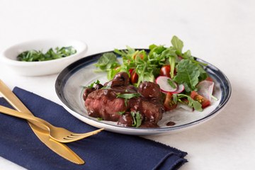 Quick Skillet Steaks with Mushrooms