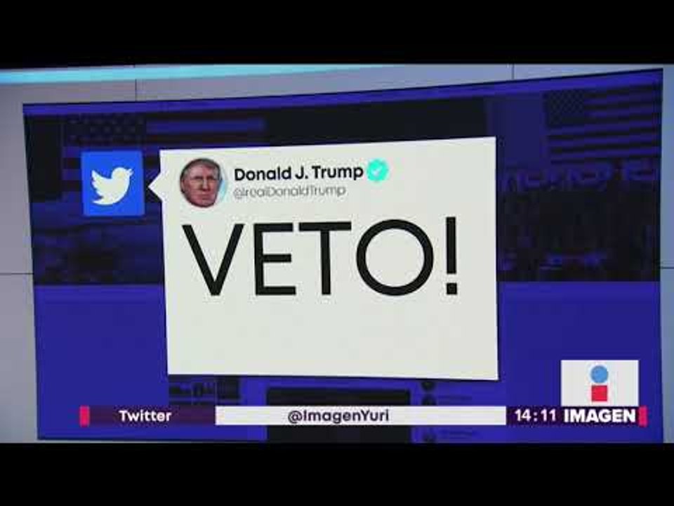 Así responde Trump al rechazo de la resolución del muro fronterizo | Noticias con Yuriria Sierra