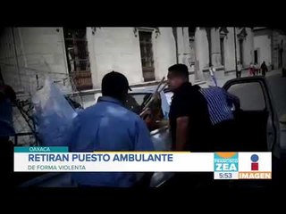 Retiran de forma violenta el puesto ambulante de una mujer con su bebé en brazos | Francisco Zea