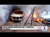 Queman 3 autos y una casa en Sinaloa | Noticias con Ciro Gómez Leyva