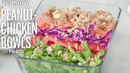 How to make Peanut-Chicken Bowls