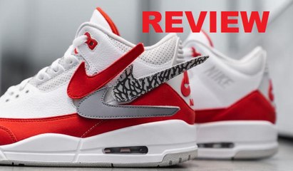 Air Jordan 3 TInker White Red Removable Swoosh Retro Shoe Detailed HONEST Review
