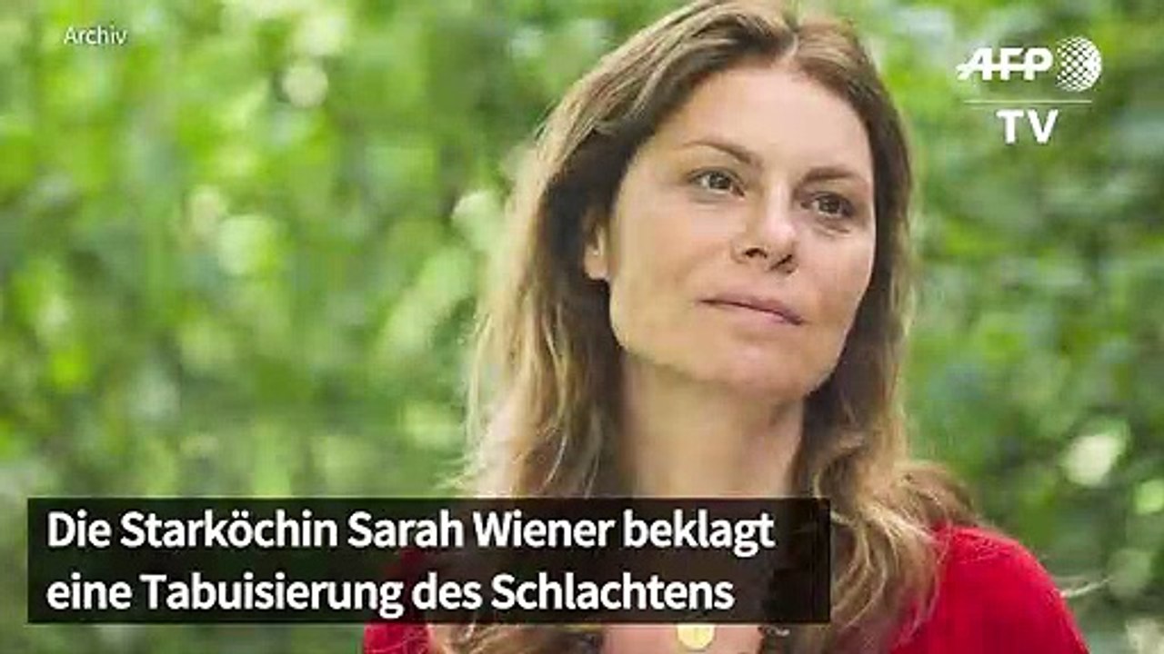 Sarah wiener: wer fleisch isst, muss auch blut sehen können