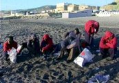 46 inmigrantes llega hasta la costa de Ceuta a nado