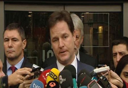 Clegg asegura que Londres trabajará junto al futuro Gobierno de Rajoy para hacer las reformas estructurales en Europa