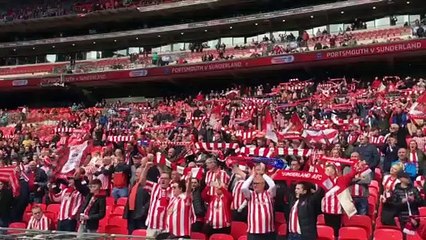 La folle ambiance des supporters de Sunderland à Wembley